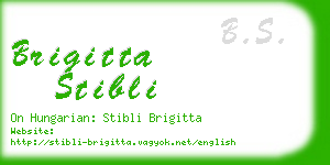 brigitta stibli business card